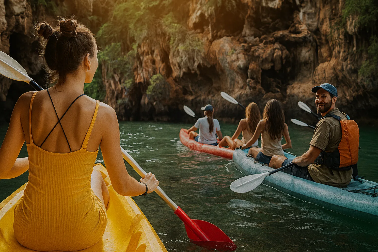 Kayak en el rio